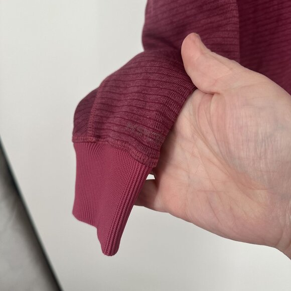 Under Armour Men's Loose 1/4 zip Burgundy Coldgear Size Large - Picture 3 of 6